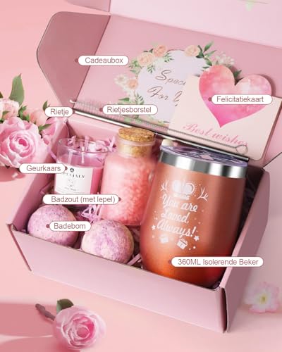 Cadeaus voor Vrouwen, Cadeau Vriendin Verjaardag, Verjaardagscadeau voor Vrouwen, Zus, Beste Vriendin, Mama Cadeauset Valentijnsdag Moederdag Eerste Kerstdag - Afbeelding 4