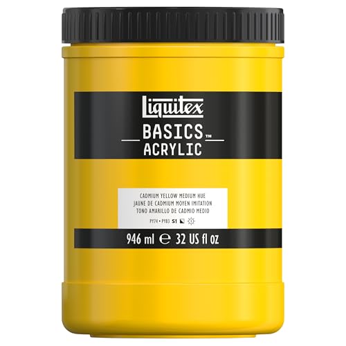 Liquitex BASICS Acrylic Paint Cadmium Yellow Medium Hue 946ml