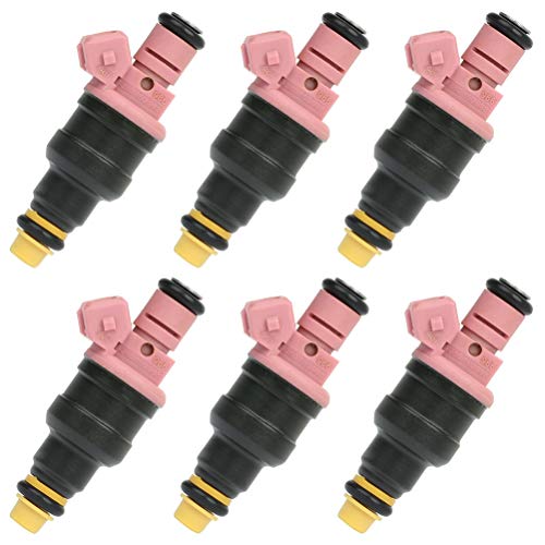 6pcs 0280150998 Injectors,ANGLEWIDE 1Hole Fuel Injectors fit for 1997-1998 for Dodge B1500,1997 for Dodge B2500,1997-1999 for Dodge Dakota,1998-1999 for Dodge Durango,1997-2001 for Dodge for Ram 1500