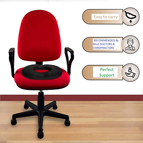 image for Pillow Arcade Donut Pillow Tailbone Seat Cushion - Orthopedic Design| 