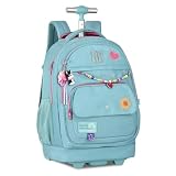 Genérico, Mochila Rebecca Bonbon Rodinha Escolar RB Carrinho Costa Cor:Verde