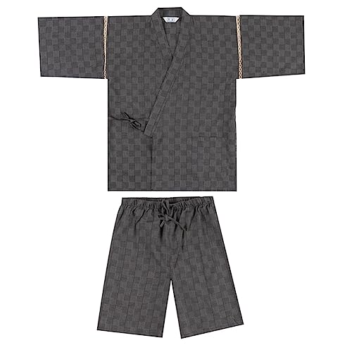Kimono Japonais Jinbei contre la chaleur : pyjama yukata imprimé ample et confortable