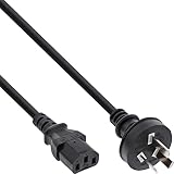 InLine 16652F Netzkabel China Stecker Typ-I auf C13 Buchse 1.8m schwarz