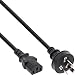 Produktbild InLine 16650F Netzkabel, Netzstecker China auf Kaltgerätestecker C13, 0,5m