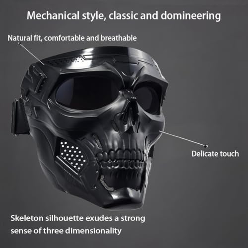 Image of Motorcycle Face Mask Full Face,Dirt Bike Goggles Motocross, ATV, Offroad, Riding Racing Goggles for Men Women
