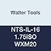 Walter Tools NTS-IL-16 1.75ISO WXM20 Carbide NTS Threading Inserts, Internal Thread, Full Profile, ISO Metric 60 Degree (Pack of 10)