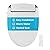 Blooming NB-R1060TE Bidet Toilet Seat, Smart Toilet Seat with Dual Nozzle, Warm Water, Dryer, Heated Seat, Ambient Nightlight, Electric Bidet with Remote (White/Elongated)