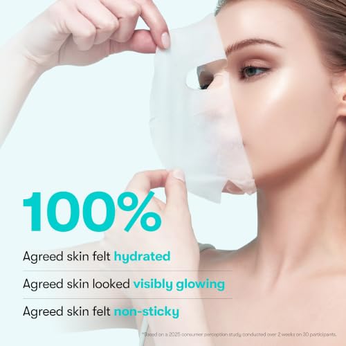 Image of VT COSMETICS PDRN Daily Hydrating 30 Sheets Mask, Vegan PDRN Face Masks with Ceramide, Hyaluronic Acid & Panthenol, Ultra-Thin Moisturizing Mask for Glass Skin & Daily Hydration, Korean Skincare