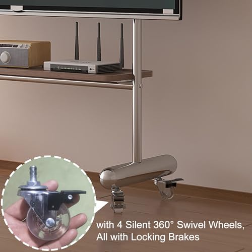 Soporte para TV con ruedas para TVs 43-75 pulgadas miniatura 4