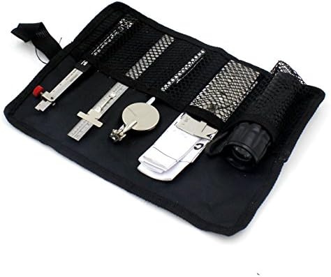 WS 5 pieces Welding Inspection Hi-lo/V-wac/Taper Gauge/LED Flash/Adjustable Telescopic Inspection Mirror