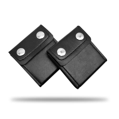 2Pcs Seatbelt Adjuster, Auto Shoulder Neck Protector Strap Positioner Locking Clip, Vehicle Seat Belt Cover Clips for Universal Comfort Automotive Belt Strap, Comfort Seat Belt Covers (Black)