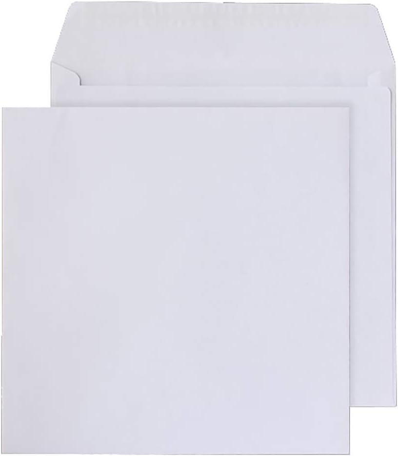 Purely Everyday 240 x 240 mm Square Wallet Peel and Seal Envelope - White (Pack of 250)