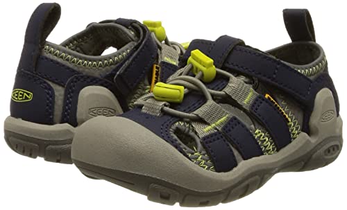 Keen Kids Knotch Creek Casual Comfortable Sandals, Steel Grey/Blue Depths, 7 Us Unisex Toddler #TOP6