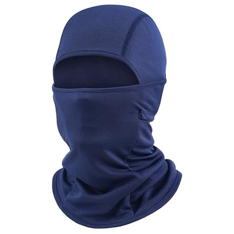 Balaclava Face Mask for Men Women Ski Mask Full Face Neck Gaiter Mask UV Protector Breathable for Motorcycle Snowboard Navy Blue Cover