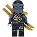 Produktbild LEGO Ninjago: Minifigur Cole als Geist Skybound mit GALAXYARMS Doppelklingenschwert