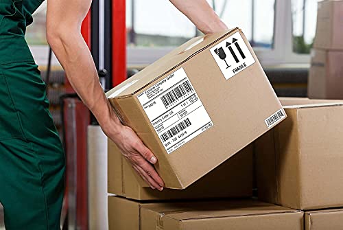 Image of HQMS Direct Thermal Barcode Labels Stickers -(4 x 6 inches x 400 Label per Rolls) (1 Roll)