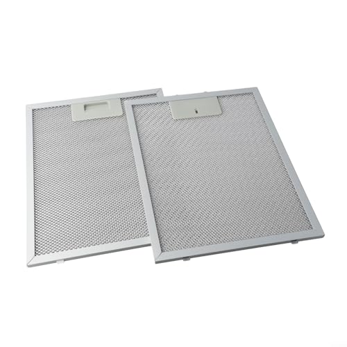 2pcs Metal Mesh Cooker Hood Filters for Range Hoods, 5 Layer Grease Filtration, Compatible with Most Brands