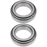 AS Axis Spindleon 2Pcs 32010X Tapered Roller Bearings Compatible with Automotive Industrial Machinery 50x80x15.5/20 Single-Row Steel Cage Set