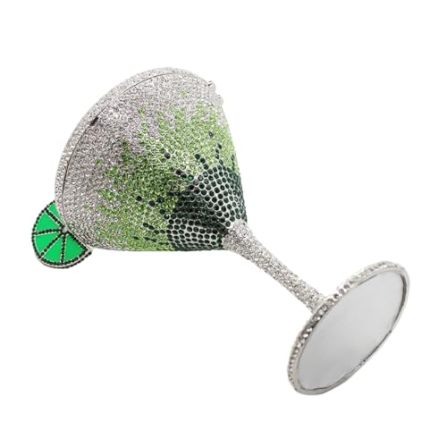 Image of Women Goblet Rhinestone Evening Bag Cocktail Cup Diamond Clutch Funny Crystal Prom Handbag Wedding Purse for Party