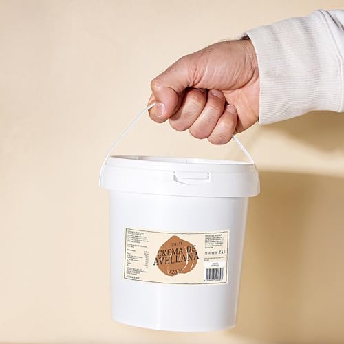 AZADA | Crema de Avellana Smooth 2kg | Sin Azúcar añadido | Mantequilla de Avellana | 100% AVELLANAS Tostadas | Cremosa | Sin Gluten | Sin aditivos | Vegana | Sin Aceite de Palma