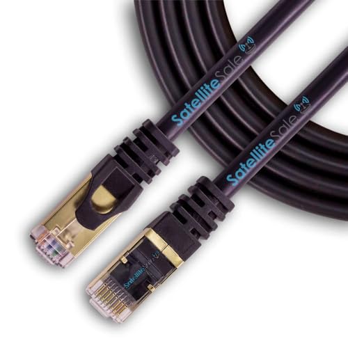 Cable Ethernet RJ45 Cat-7 6 pies Negro miniatura 1