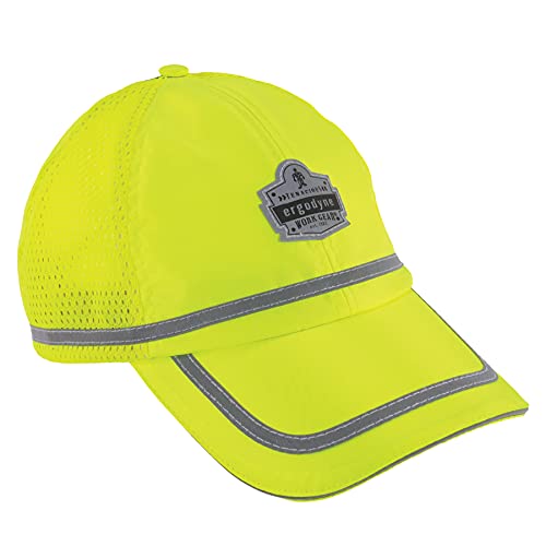 Exclusive Ergodyne GloWear 8930 Hi-Vis Baseball Cap, Lime