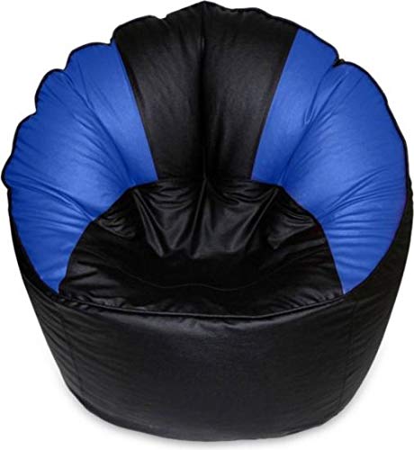 Image of XXXL Muddha Chair Without Beans (Black and Royal Blue)