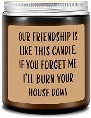 Friend Gifts for Women,Friendship Gifts for Women Friend,Funny Gag Gifts for Women,Best Friend Brithday Christmas Gifts for Women Friends Famale Men Her,Our Friendship is Like This Candle