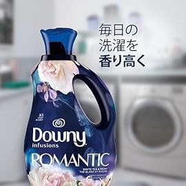 Downy Infusions White Tea & Peony Liquid Fabric Conditioner (Fabric Softener), 56 fl oz