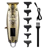 DAXXIN Hair Cutting Tool, LED Professional Hair Clipper Men Barber Electric Rechargeable Beard Trimmer Cutting Machine T9 Blade Powerful Low Noise Haircut