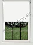 Home In Style 4U Roller blinds Thermal Blackout Roller blind - Trimmable UV Protection Child Safe Home Office Window Blinds Easy Fit Room Darkening shades White Blind 90cm wide x165cm drop