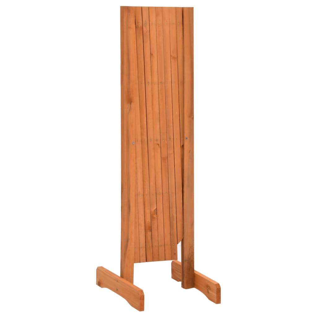 Garten-Rankzaun aus massivem Tannenholz 150x80 cm, orange lasiert, erweiterbar Zaunelement für Sichtschutz, Begrenzung, Privatsphäre im Außenbereich, ideal für Terrasse, Balkon, Vorgarten
