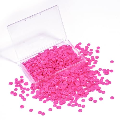 Hiswan 6mm Polymer Clay Beads for Bracelets Making 1000PCS