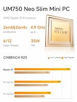 MINIS FORUM UM750 Neo Mini PC, AMD Ryzen Z1，16GB LPDDR5 RAM, 1 TB SSD – Ansicht 3