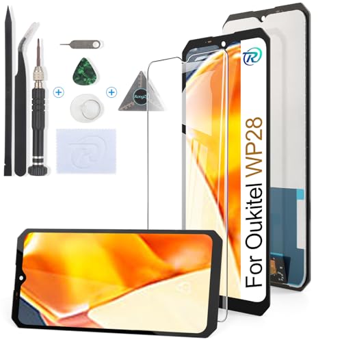 Écran LCD pour Oukitel WP28 Noir, vitre tactile de remplacement RongZy avec outils