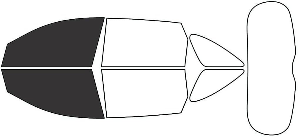 Rvinyl Window Tint Kit Compatible with Kia Sorento 2016-2020 - Black 20% - Single Ply No Bubble Film - Do it Yourself Vehicle Front Precut Kit