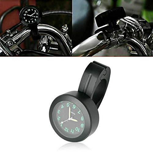 Horloge de moto en acier inoxydable robuste etanche couleur noire