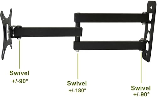 Miniatura 2 de Soporte de brazo de extensión articulado para TV giratorio inclinable para pantalla plana LED LCD de 13 a 27 pulgadas y monitor de computadora
