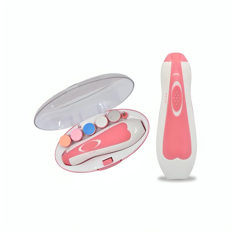 Compact Nail Care Kit with Trimmer and Colourful Manicure Accessories (PINK)-image-45