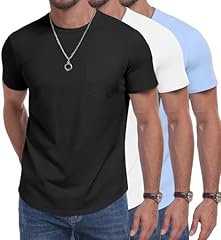 3 Pack-black, White, Sky Blue