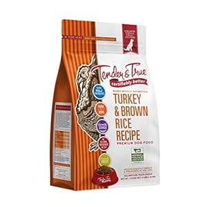 Tender & True Antibiotic-Free Turkey & Brown Rice Recipe Dog Food, 4 lb