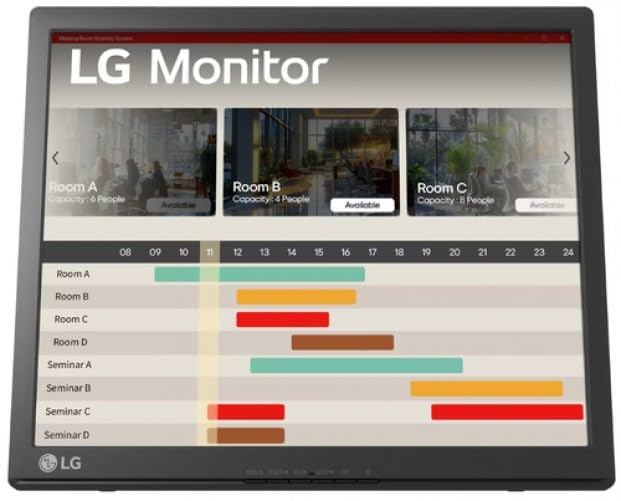 LG Touch 17BR30T-B LED Monitor, 17 Inches, 75 Hz, 5 ms, USB, VGA