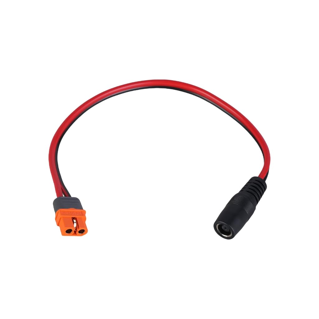 Elnwnnkc DC7909 Female to XT60I Female Adapter Cable 14AWG for Solar Panel Charging and Outdoor Power
