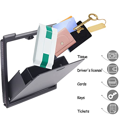 Llkuang Car Center Console Organizer Armrest Hidden Storage Box Fit For Toyot@ Tacoma 2016-2022,Black Insert Armrest Hidden Tray Accessories #TOP4