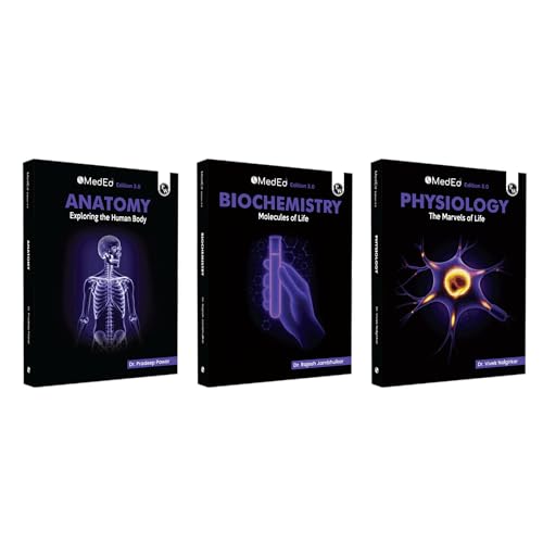 Image of PW MedEd 1st Prof MBBS Notes | Combo Set of 3 Books (Anatomy, Biochemistry, Physiology)