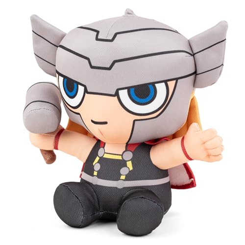 Image of Mirada Marvel Thor Soft Plush Toy - 23cm | Official Licensed Superhero Stuffed for Kids, Boys & Girls | Super Soft Cuddly Character Toy for Fans | Great for Birthday Gifts /Christmas /Diwali