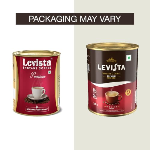 Image of Levista Premium Instant Ground Coffee 200 gm can
