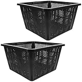 BESPORTBLE Cestini Idroponici per Coltivazione senza Terra 2 Pezzi, Vasi Leggeri per Piante da Laghetto, Attrezzatura Portatile per Giardinaggio e Semina Ortaggi