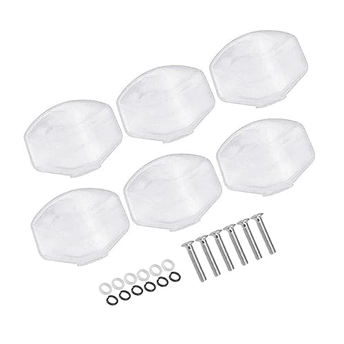 Boutons d'accordage de guitare électrique et folk accessoires mécaniques guitare blanche x6
