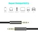 ARCHEER 3.5mm Male to Male Audio Cable 4 Pole Stereo Aux Cable/Auxiliary Cable/Aux Cord for Headphones, PS4, Smartphone, Tablets, Headset, PC, Laptop (5ft/1.5m)